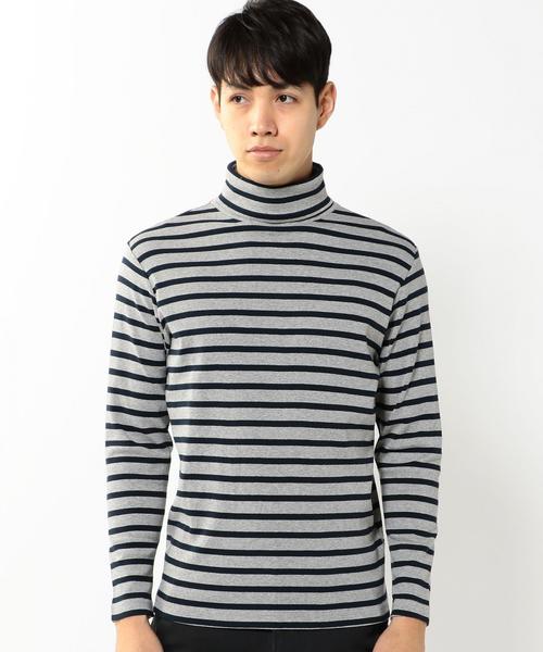 coen(コーエン)の「フライスボーダータートルネック(Tシャツ/カットソー・メンズ・ブラック/ネイビー・LARGE/X-LARGE/SMALL/MEDIUM)」の9枚目の写真