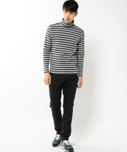 coen(コーエン)の「フライスボーダータートルネック(Tシャツ/カットソー・メンズ・ブラック/ネイビー・LARGE/X-LARGE/SMALL/MEDIUM)」の11枚目の写真