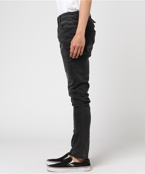 RES DENIM（レスデニム）の「【Safari 2月号掲載商品】RES DENIM/レスデニム BROLIN スキニー ブラックウォッシュ デニム（デニムパンツ・メンズ・スミクロ・34inch/32inch/30inch/28inch）」の3枚目の写真