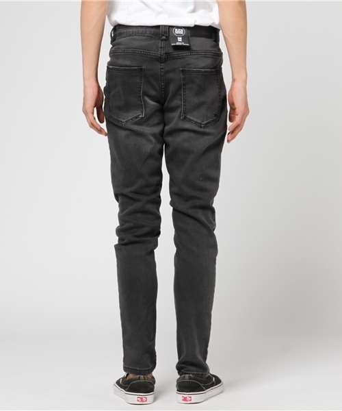 RES DENIM（レスデニム）の「【Safari 2月号掲載商品】RES DENIM/レスデニム BROLIN スキニー ブラックウォッシュ デニム（デニムパンツ・メンズ・スミクロ・34inch/32inch/30inch/28inch）」の4枚目の写真