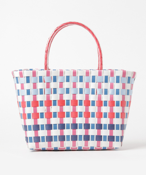 CONTROL FREAK / CTFK（コントロールフリーク）の「control freak:カラフルメルカドバッグ（かごバッグ・レディース・ブルー/ホワイト・ONE SIZE）」の6枚目の写真