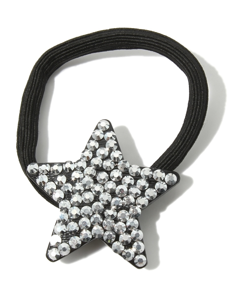 ROSE BUD（ローズバッド）の「(LL ACCESSORIES)3XHY006 STAR HAIR BAND（ヘアゴム・レディース・ブラック/グレー/ゴールド/ブルー/ピンク・ONE SIZE）」の3枚目の写真