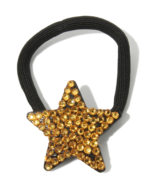 ROSE BUD（ローズバッド）の「(LL ACCESSORIES)3XHY006 STAR HAIR BAND（ヘアゴム・レディース・ブラック/グレー/ゴールド/ブルー/ピンク・ONE SIZE）」の5枚目の写真