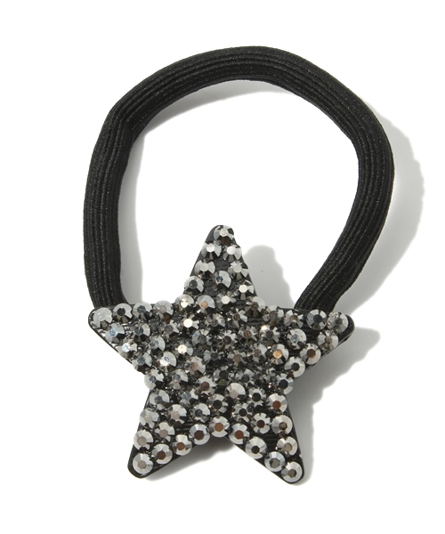 ROSE BUD（ローズバッド）の「(LL ACCESSORIES)3XHY006 STAR HAIR BAND（ヘアゴム・レディース・ブラック/グレー/ゴールド/ブルー/ピンク・ONE SIZE）」の2枚目の写真