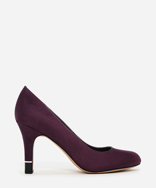 CHARLES & KEITH(チャールズ & キース)の「フォウスエードパンプス / FAUX SUEDE PUMPS(パンプス・レディース・ブラック/ブラウン系その他/パープル・23cm/24cm/23.5cm/24.5cm/22.5cm/25cm/25.5cm)」の3枚目の写真