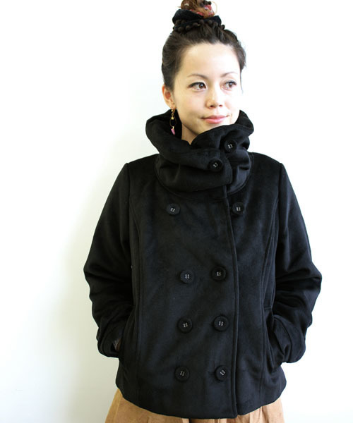 mystic（ミスティック）の「BIGカラーJK（その他アウター・レディース・キャメル/ベージュ/ネイビー/ブラック・ﾌﾘ-）」の2枚目の写真