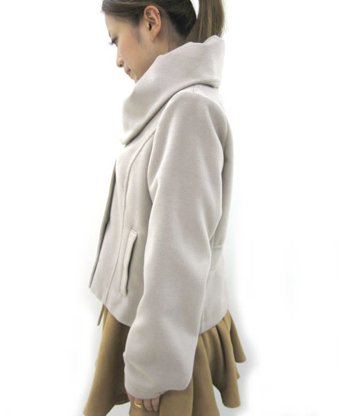 mystic（ミスティック）の「BIGカラーJK（その他アウター・レディース・キャメル/ベージュ/ネイビー/ブラック・ﾌﾘ-）」の11枚目の写真