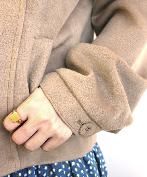 mystic（ミスティック）の「BIGカラーJK（その他アウター・レディース・キャメル/ベージュ/ネイビー/ブラック・ﾌﾘ-）」の7枚目の写真