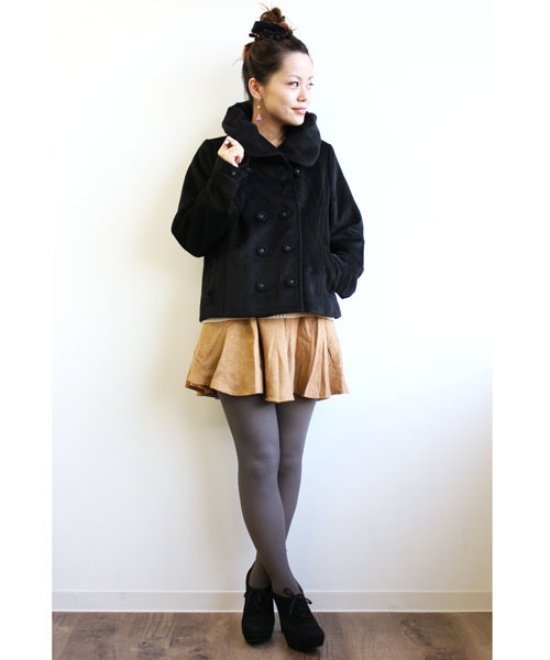 mystic（ミスティック）の「BIGカラーJK（その他アウター・レディース・キャメル/ベージュ/ネイビー/ブラック・ﾌﾘ-）」の10枚目の写真