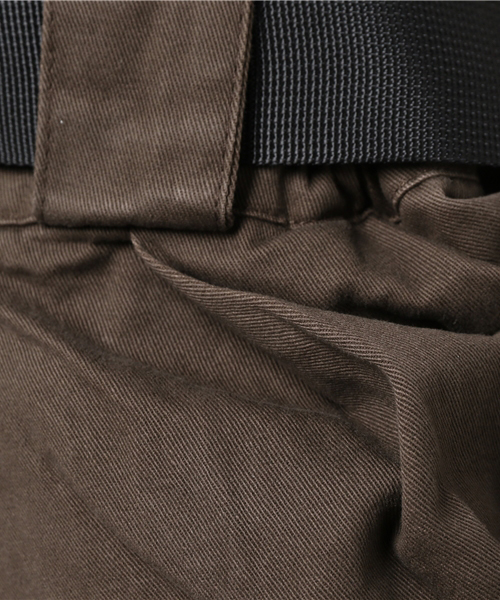 DOUBLE NAME（ダブルネーム）の「ベルト付ボリュームイレヘムスカート（スカート・レディース・ベージュ/カーキ/オレンジ/スミクロ・FREE）」の11枚目の写真