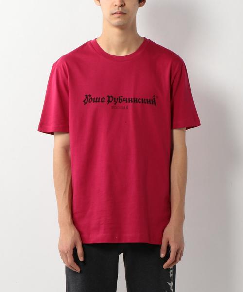 Gosha Rubchinskiy(ゴーシャラブチンスキー)の「GOSHA RUBCHINSKIY(ゴーシャ ラブチンスキー) LOGO TEE(Tシャツ/カットソー・メンズ・ホワイト/ブラック/ワインレッド・SMALL/MEDIUM/X-SMALL)」の6枚目の写真