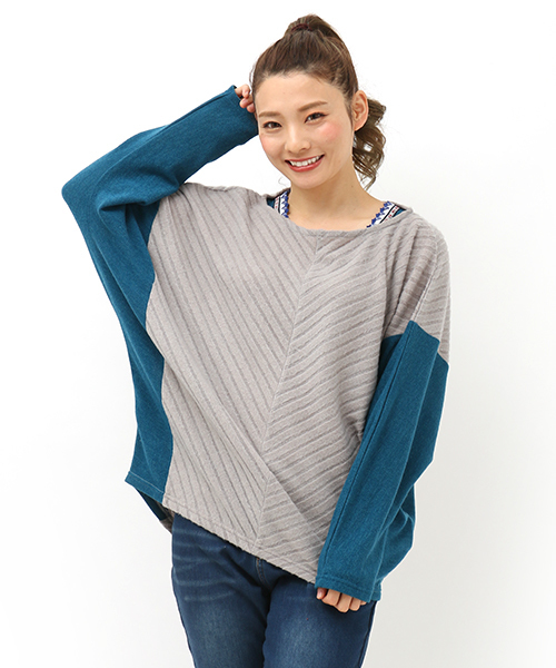 チチカカ(チチカカ)の「テレコ起毛チロリープルオーバー(Tシャツ/カットソー・レディース・ブラック/グレー/カーキ・FREE)」の14枚目の写真