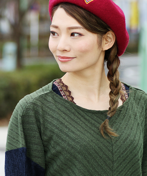 チチカカ(チチカカ)の「テレコ起毛チロリープルオーバー(Tシャツ/カットソー・レディース・ブラック/グレー/カーキ・FREE)」の6枚目の写真