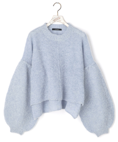 w closet（ダブルクローゼット）の「アルパカ混ブークレニットプル