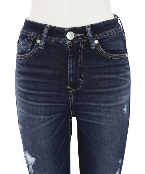 EMODA（エモダ）の「ドットクラッシュパギンス（デニムパンツ・レディース・ブラック/インディゴブルー/ブルー・SMALL/MEDIUM/X-SMALL）」の12枚目の写真