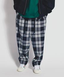 MONKEY TIME | ＜monkey time＞ TW CHECK WIDE 1P EASY/ワイドパンツ(その他パンツ)