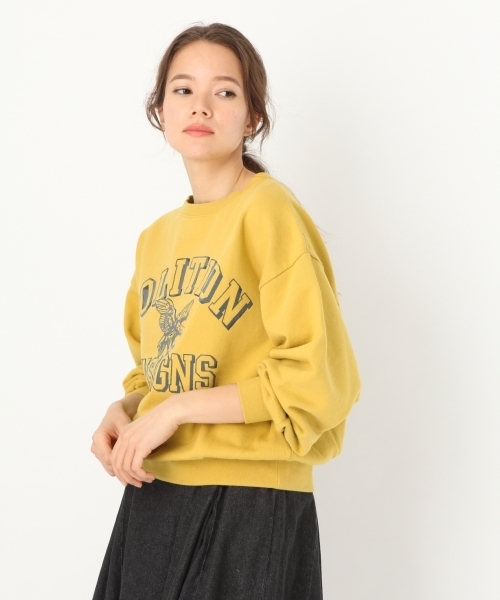 niko and...（ニコアンド）の「オリジナルコットンアニマル短丈ワイドプルオーバー（Tシャツ/カットソー・レディース・ネイビー/グレー/クリーム/マスタード・LARGE/MEDIUM）」の4枚目の写真