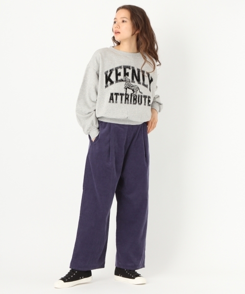 niko and...（ニコアンド）の「オリジナルコットンアニマル短丈ワイドプルオーバー（Tシャツ/カットソー・レディース・ネイビー/グレー/クリーム/マスタード・LARGE/MEDIUM）」の22枚目の写真