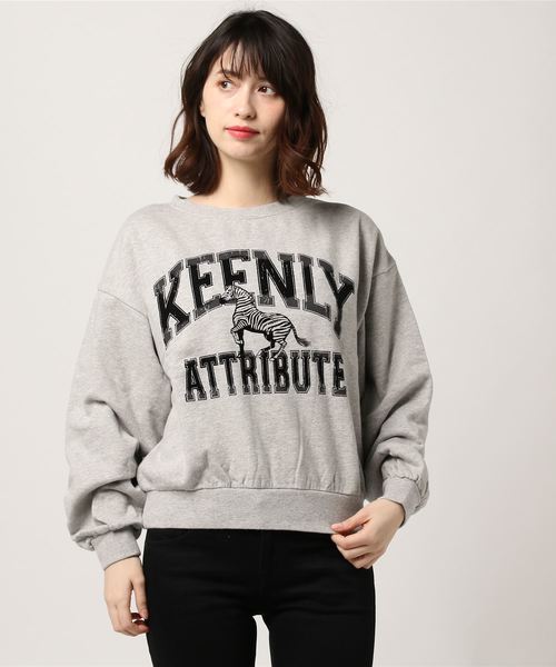 niko and...（ニコアンド）の「オリジナルコットンアニマル短丈ワイドプルオーバー（Tシャツ/カットソー・レディース・ネイビー/グレー/クリーム/マスタード・LARGE/MEDIUM）」の7枚目の写真