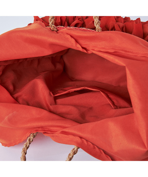 STUDIOUS（ステュディオス）の「【LAUGOA】 フリルかごバッグ Mauli 0182-30002（かごバッグ・レディース・イエロー/グレー/レッド・FREE）」の7枚目の写真