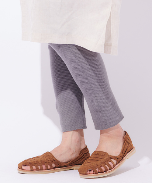 CIAOPANIC（チャオパニック）の「ハニカムレギンス（レギンス/スパッツ・レディース・グレー/アイボリー/キャメル・FREE）」の3枚目の写真