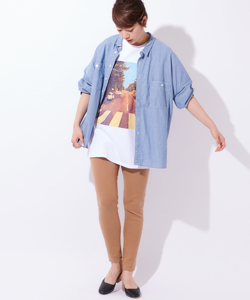 CIAOPANIC（チャオパニック）の「ハニカムレギンス（レギンス/スパッツ・レディース・グレー/アイボリー/キャメル・FREE）」の14枚目の写真