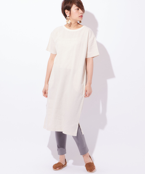 CIAOPANIC（チャオパニック）の「ハニカムレギンス（レギンス/スパッツ・レディース・グレー/アイボリー/キャメル・FREE）」の12枚目の写真