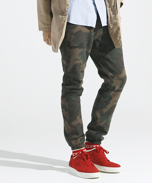 WEGO（ウィゴー）の「WEGO/ライトメルトンイージーパンツ（チノパンツ・メンズ・ライトグレー/ネイビー/キャメル/その他1・MEDIUM/LARGE）」の4枚目の写真