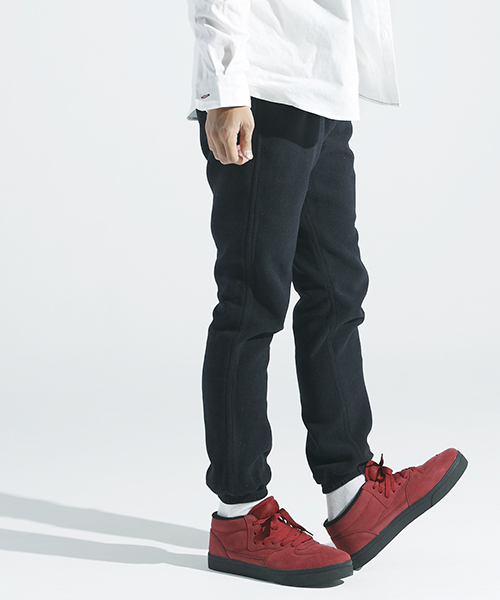 WEGO（ウィゴー）の「WEGO/ライトメルトンイージーパンツ（チノパンツ・メンズ・ライトグレー/ネイビー/キャメル/その他1・MEDIUM/LARGE）」の2枚目の写真