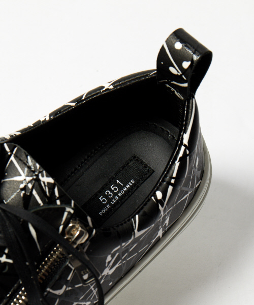 5351 POUR LES HOMMES（ゴーサンゴーイチプールオム）の「【5351×buddy別注】パレットステアZIPスニーカー（スニーカー・メンズ・ブラック/ホワイト・40/42/44/46）」の10枚目の写真