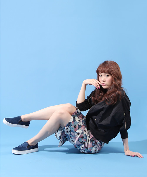 WHO'S WHO gallery（フーズフーギャラリー）の「サテンドレススニーカー（スニーカー・レディース・ブラック/グレー/ネイビー/ワイン・SMALL/MEDIUM/LARGE）」の18枚目の写真