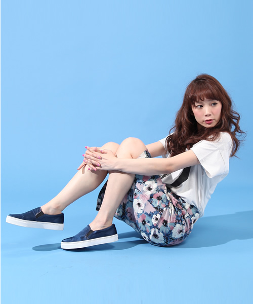 WHO'S WHO gallery（フーズフーギャラリー）の「サテンドレススニーカー（スニーカー・レディース・ブラック/グレー/ネイビー/ワイン・SMALL/MEDIUM/LARGE）」の12枚目の写真