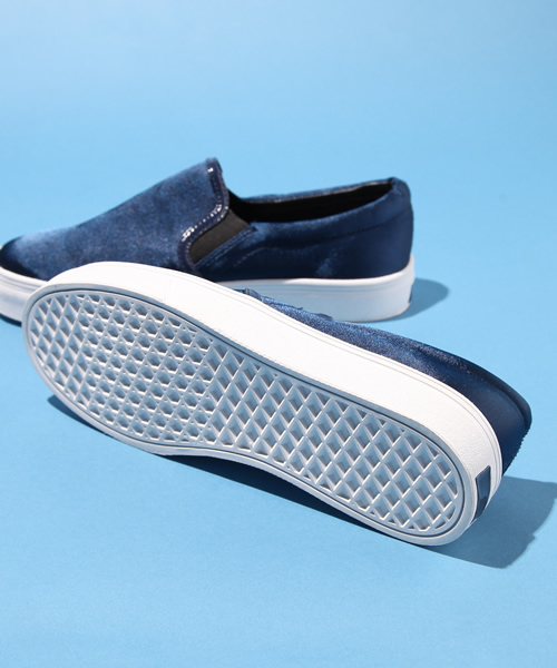 WHO'S WHO gallery（フーズフーギャラリー）の「サテンドレススニーカー（スニーカー・レディース・ブラック/グレー/ネイビー/ワイン・SMALL/MEDIUM/LARGE）」の13枚目の写真