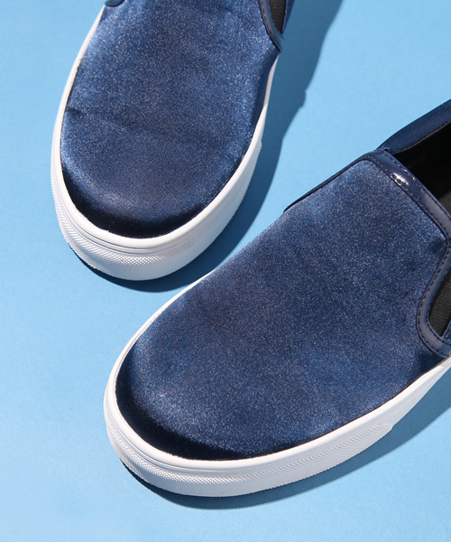 WHO'S WHO gallery（フーズフーギャラリー）の「サテンドレススニーカー（スニーカー・レディース・ブラック/グレー/ネイビー/ワイン・SMALL/MEDIUM/LARGE）」の8枚目の写真