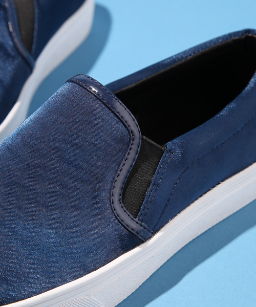 WHO'S WHO gallery（フーズフーギャラリー）の「サテンドレススニーカー（スニーカー・レディース・ブラック/グレー/ネイビー/ワイン・SMALL/MEDIUM/LARGE）」の14枚目の写真