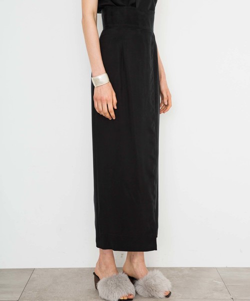 city(シティ)の「【CITY】CUPRA SATIN LONG SLIT SKIRT(スカート・レディース・ブラック/オレンジ/パープル・0/1)」の17枚目の写真