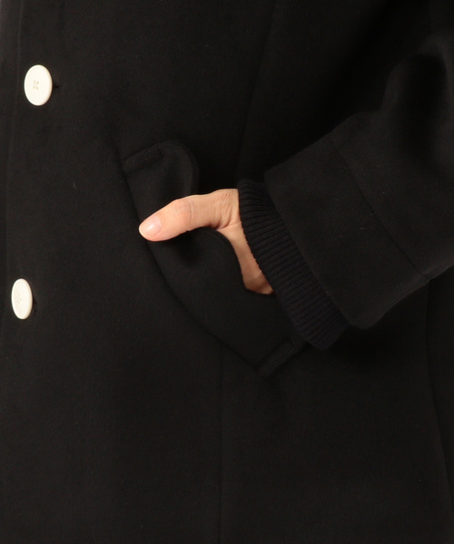 FRAPBOIS（フラボア）の「セーリングコート（その他アウター・レディース・ネイビー/ブラック・1/2）」の7枚目の写真