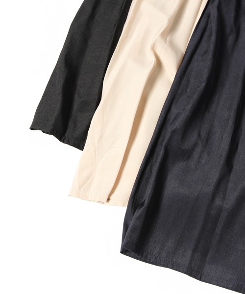 miimu cirsium japonicum(ミイム サーシアム ジャポ二カム)の「フレンチ スリーブ ワンピース(ワンピース・レディース・ブラック系/グレー系/ネイビー系・FREE)」の10枚目の写真