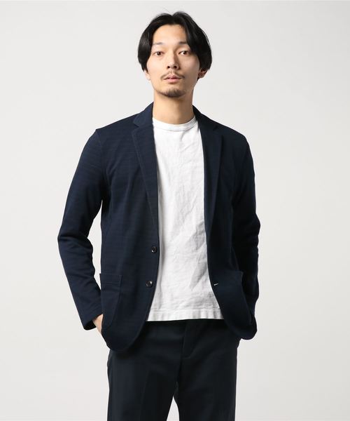 Blue Standard (ブルースタンダード)の「【BLUE STANDARD】ダブルフェィステーラードJKT(テーラードジャケット)」|ネイビー
