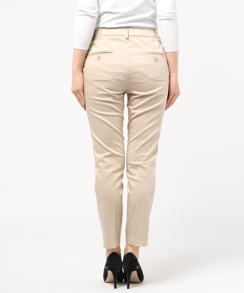 A/C DESIGN BY ALPHA CUBIC（エーシーデザインバイアルファキュービック）の「サテンストレッチパンツ（その他パンツ・レディース・ブラック/ベージュ/ブルー/ネイビー/オフホワイト・61/64/67/70）」の7枚目の写真