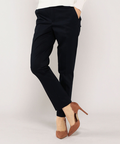 A/C DESIGN BY ALPHA CUBIC（エーシーデザインバイアルファキュービック）の「サテンストレッチパンツ（その他パンツ・レディース・ブラック/ベージュ/ブルー/ネイビー/オフホワイト・61/64/67/70）」の4枚目の写真