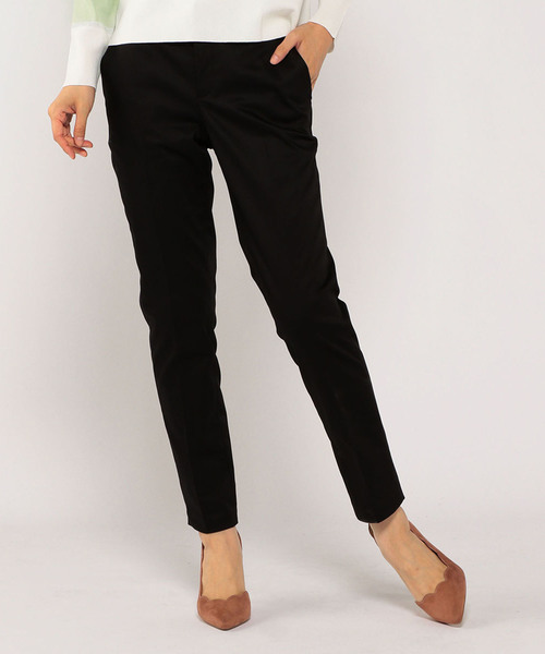 A/C DESIGN BY ALPHA CUBIC（エーシーデザインバイアルファキュービック）の「サテンストレッチパンツ（その他パンツ・レディース・ブラック/ベージュ/ブルー/ネイビー/オフホワイト・61/64/67/70）」の3枚目の写真