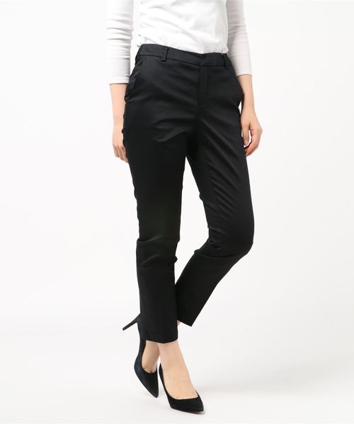 A/C DESIGN BY ALPHA CUBIC（エーシーデザインバイアルファキュービック）の「サテンストレッチパンツ（その他パンツ・レディース・ブラック/ベージュ/ブルー/ネイビー/オフホワイト・61/64/67/70）」の8枚目の写真