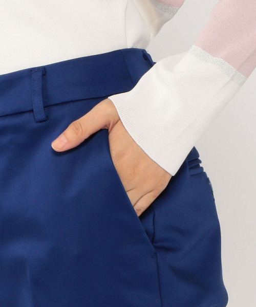 A/C DESIGN BY ALPHA CUBIC（エーシーデザインバイアルファキュービック）の「サテンストレッチパンツ（その他パンツ・レディース・ブラック/ベージュ/ブルー/ネイビー/オフホワイト・61/64/67/70）」の16枚目の写真