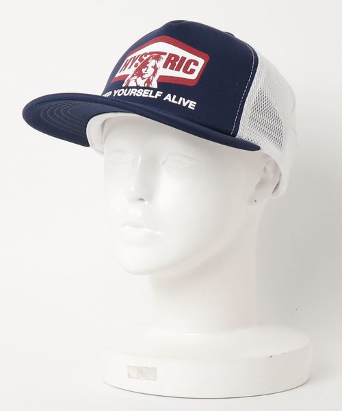 HYSTERIC GLAMOUR（ヒステリックグラマー）の「YOURSELF ALIVE メッシュキャップ（キャップ・メンズ・ブラック/ネイビー/レッド・FREE）」の8枚目の写真