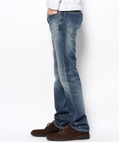 PLST（プラステ）の「Ｍen ユーズドストレッチデニムパンツ（デニムパンツ・メンズ・インディゴブルー・30inch/32inch/34inch/28inch）」の2枚目の写真