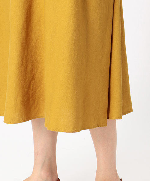 ONIGIRI（オニギリ）の「《リネン》 ノースリーブ ワンピース アッパッパ（ワンピース・レディース・ネイビー/アイボリー/マスタード・MEDIUM/LARGE）」の9枚目の写真