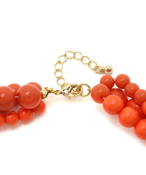 Chico(チコ)の「ねじりネックレス(ネックレス・レディース・ホワイト/レッド・FREE)」の7枚目の写真