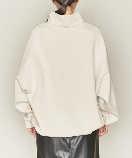 ASTRAET（アストラット）の「ASTRAET（アストラット）ドローコード ハイネック プルオーバー†（スウェット・レディース・ベージュ/ブラック・FREE）」の8枚目の写真