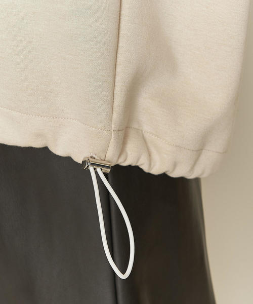 ASTRAET（アストラット）の「ASTRAET（アストラット）ドローコード ハイネック プルオーバー†（スウェット・レディース・ベージュ/ブラック・FREE）」の12枚目の写真